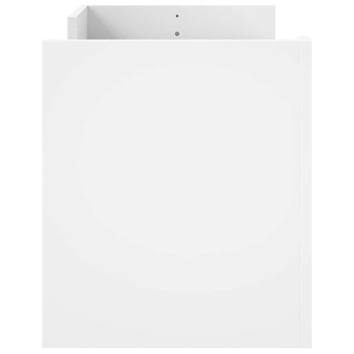 tv-bord 100x35x40 cm konstrueret træ hvid