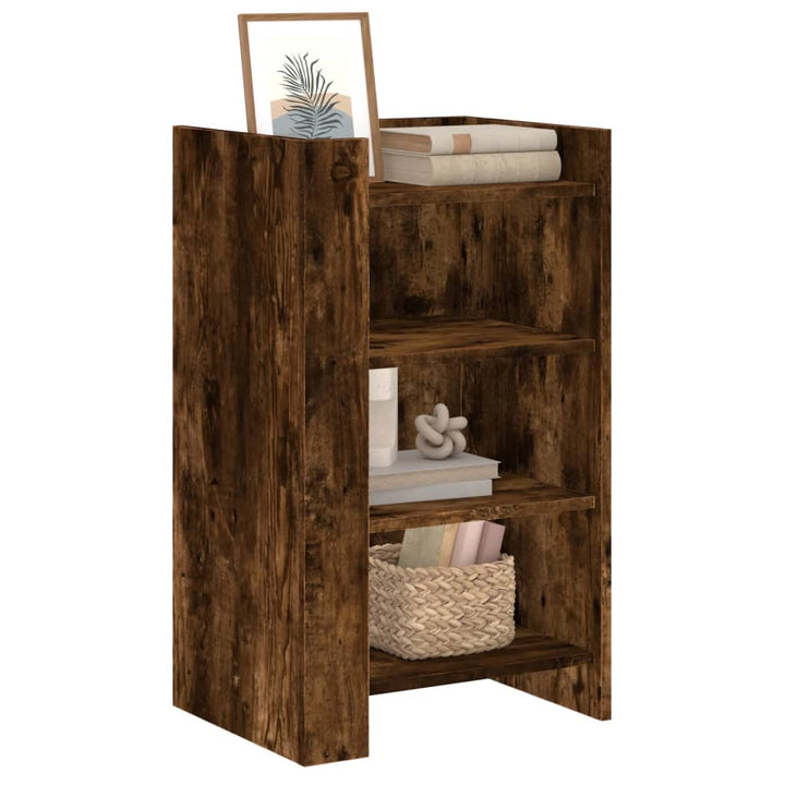 skænk 45x35x75 cm konstrueret træ røget egetræsfarve