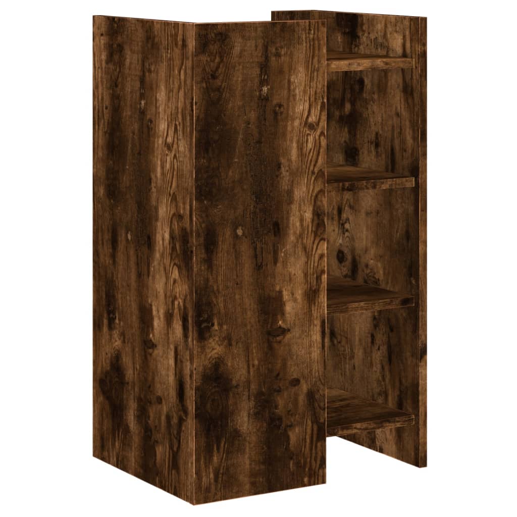 skænk 45x35x75 cm konstrueret træ røget egetræsfarve