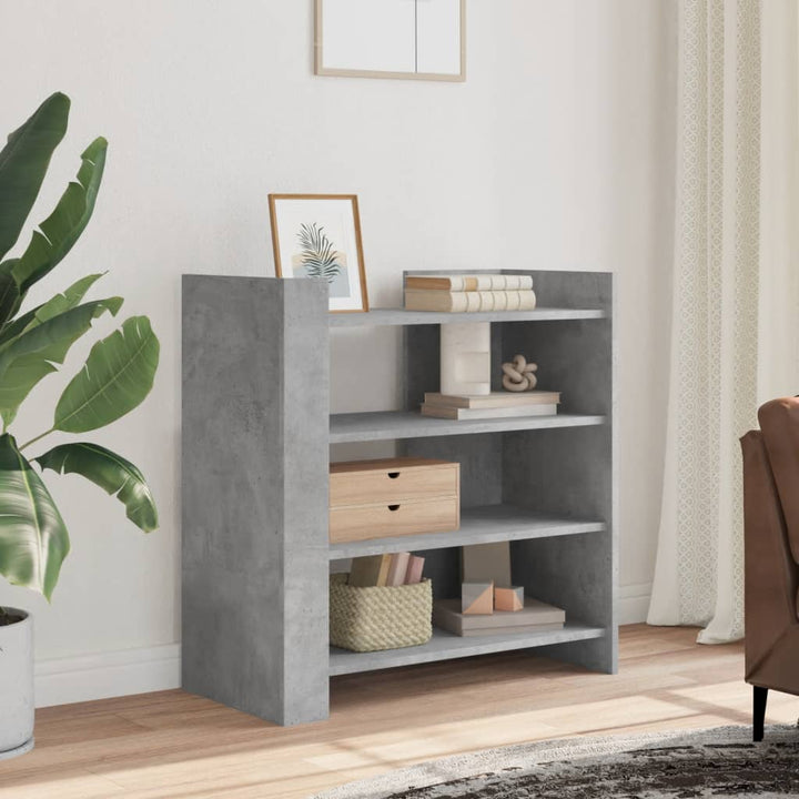 skænk 73,5x35x75 cm konstrueret træ betongrå