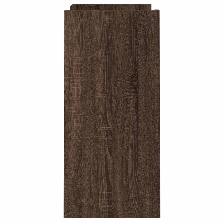 skænk 73,5x35x75 cm konstrueret træ brun egetræsfarve
