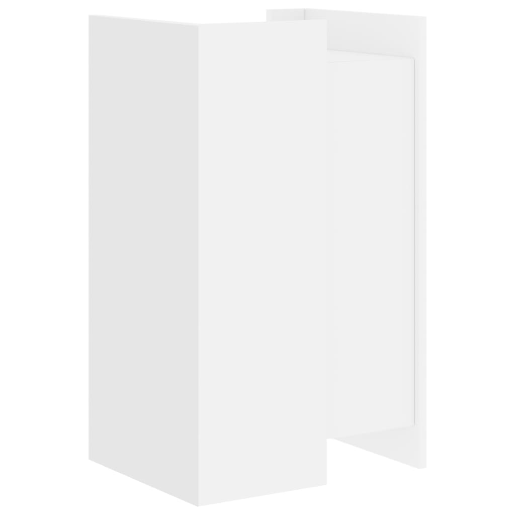 skænk 45x35x75 cm konstrueret træ hvid