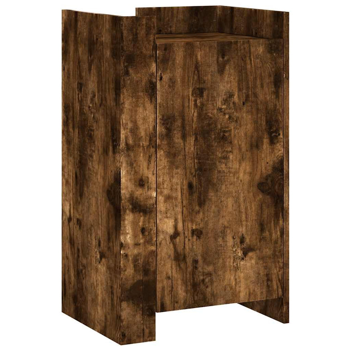skænk 45x35x75 cm konstrueret træ røget egetræsfarve