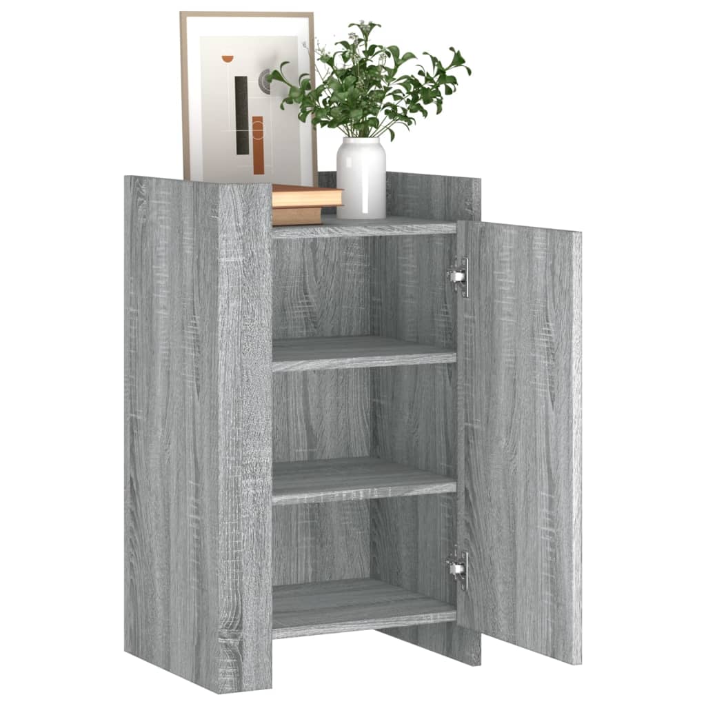skænk 45x35x75 cm konstrueret træ grå sonoma-eg