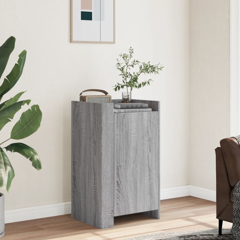 skænk 45x35x75 cm konstrueret træ grå sonoma-eg