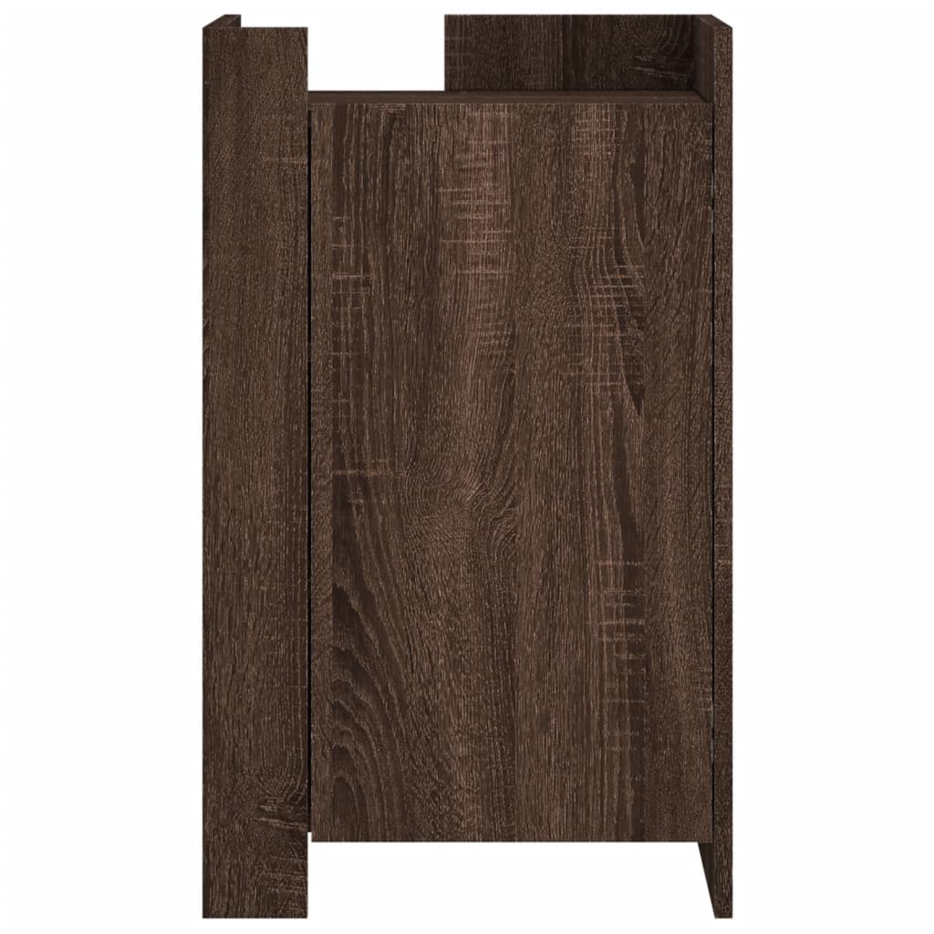 skænk 45x35x75 cm konstrueret træ brun egetræsfarve