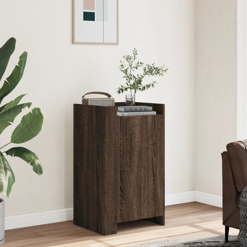 skænk 45x35x75 cm konstrueret træ brun egetræsfarve