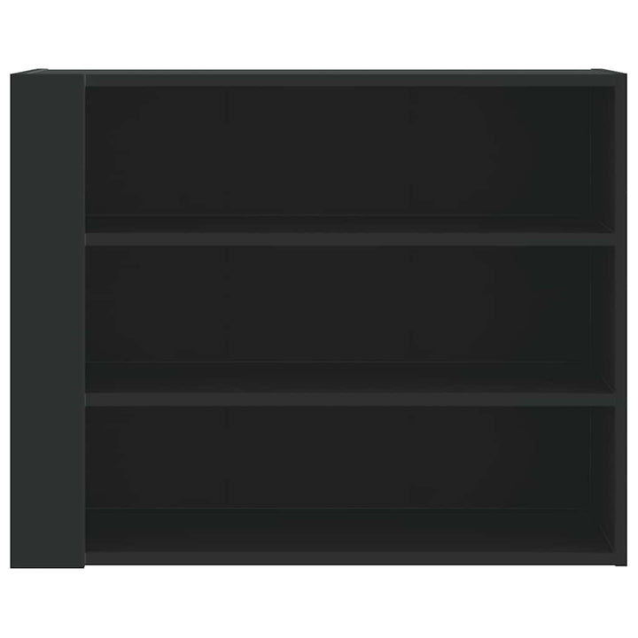 vægskab 75x35x60 cm konstrueret træ sort