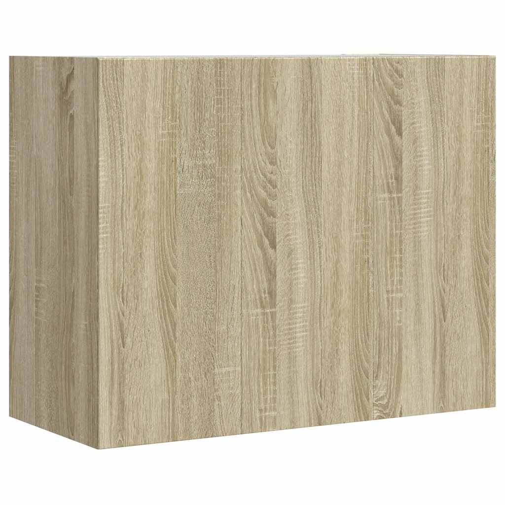 vægskab 75x35x60 cm konstrueret træ sonoma-eg