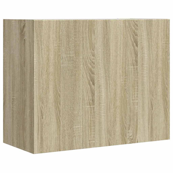 vægskab 75x35x60 cm konstrueret træ sonoma-eg