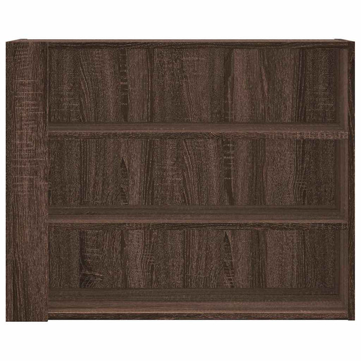 vægskab 75x35x60 cm konstrueret træ brun egetræsfarve