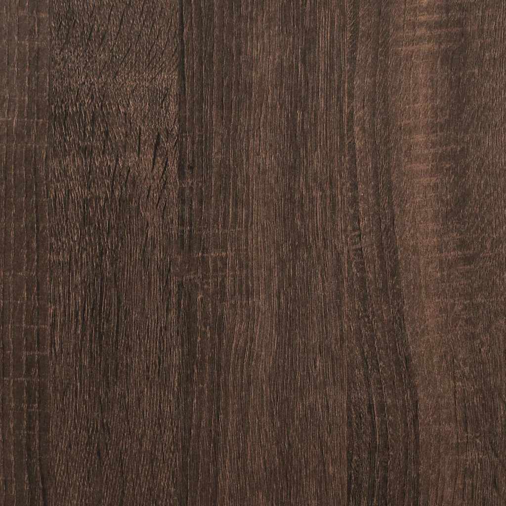 vægskab 75x35x60 cm konstrueret træ brun egetræsfarve