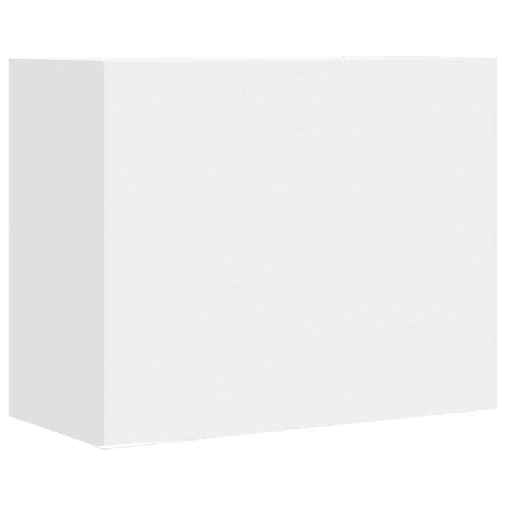 vægskab 75x31x70 cm konstrueret træ hvid