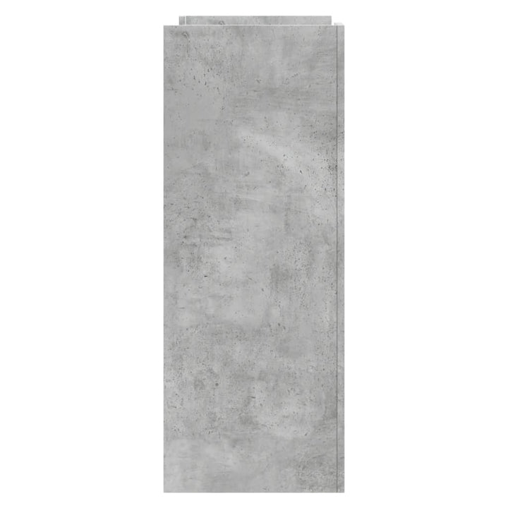 konsolbord 100x35x90 cm konstrueret træ betongrå