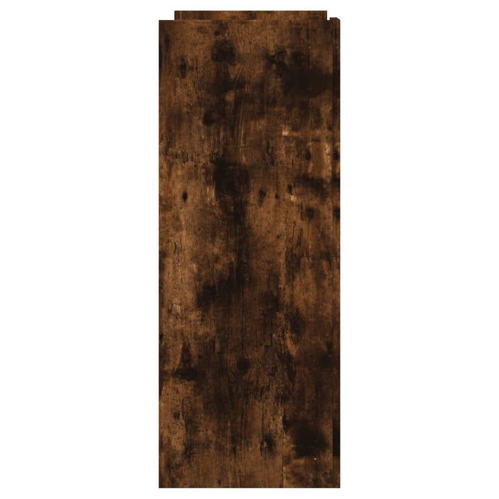 konsolbord 100x35x90 cm konstrueret træ røget egetræsfarve