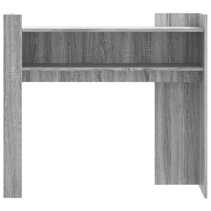konsolbord 100x35x90 cm konstrueret træ grå sonoma-eg
