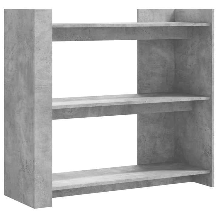 konsolbord 100x35x90 cm konstrueret træ betongrå