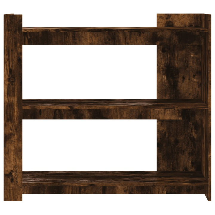 konsolbord 100x35x90 cm konstrueret træ røget egetræsfarve