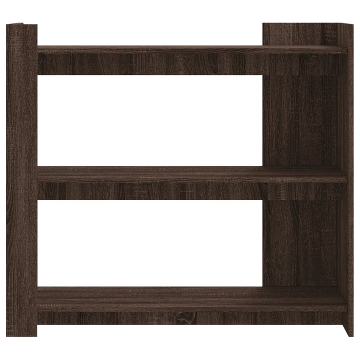 konsolbord 100x35x90 cm konstrueret træ brun egetræsfarve