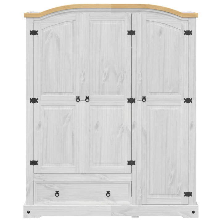klædeskab Corona 151,5x52x186 cm massivt fyrretræ