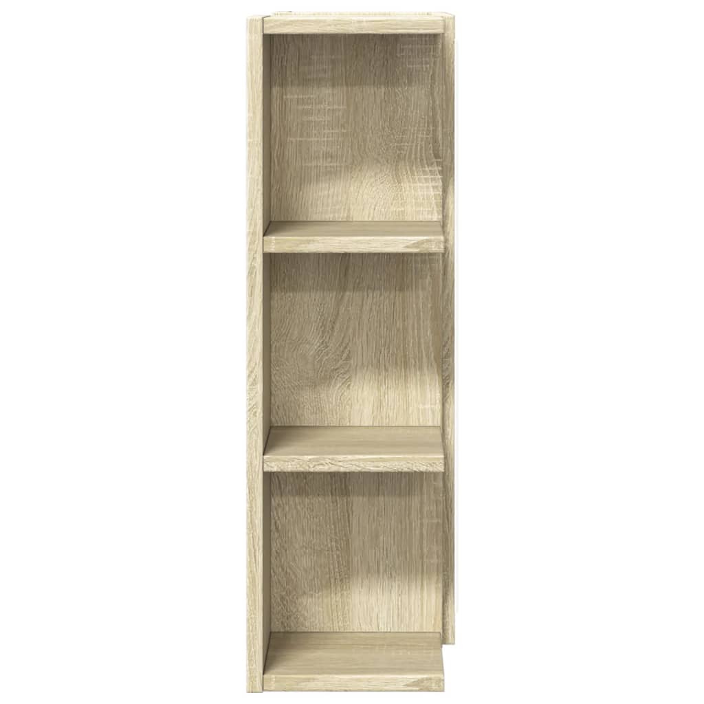badeværelsesskab med spejl 80x20,5x64 cm konstrueret træ