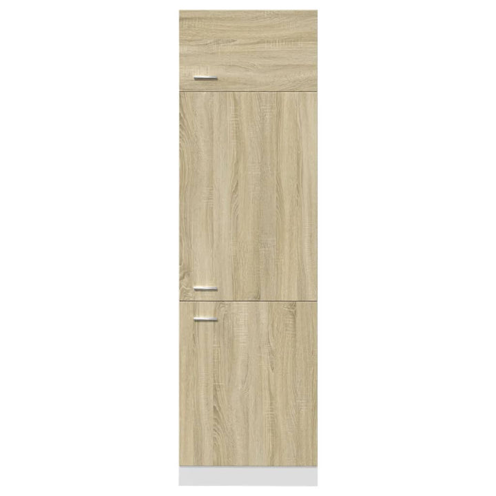køleskabsskab "Lyon" Sonoma eg 60x57x207 cm konstrueret træ
