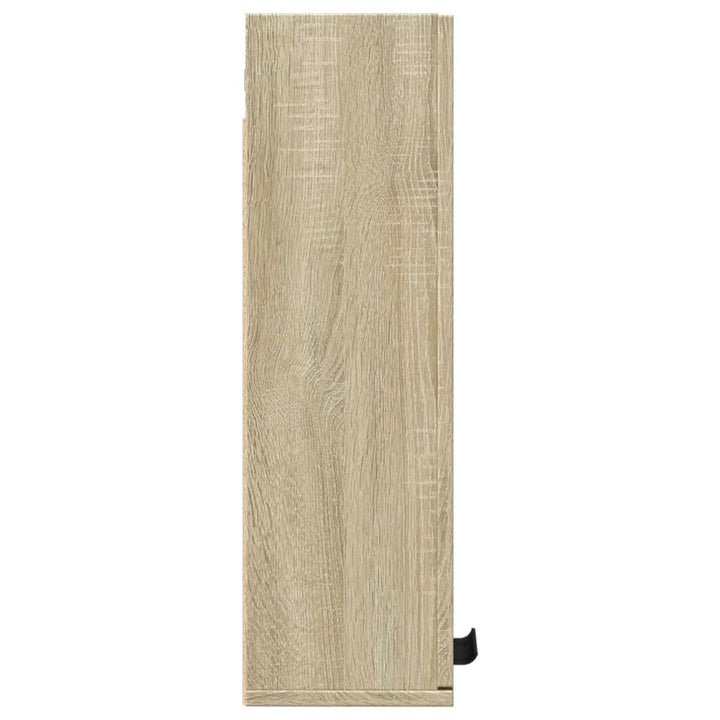 væghængt badeværelsesskab 32x20x67 cm sonoma-eg