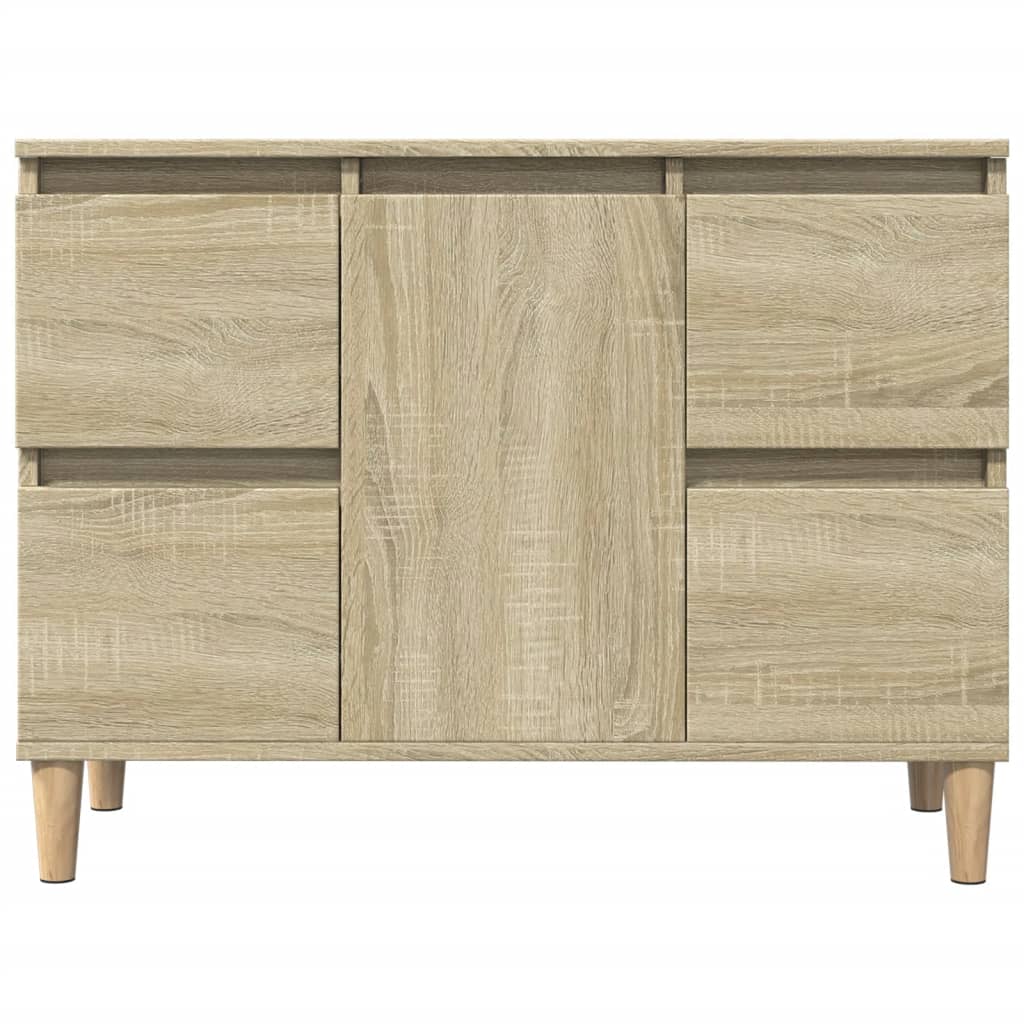 underskab til håndvask 80x33x60 cm konstrueret træ sonoma-eg