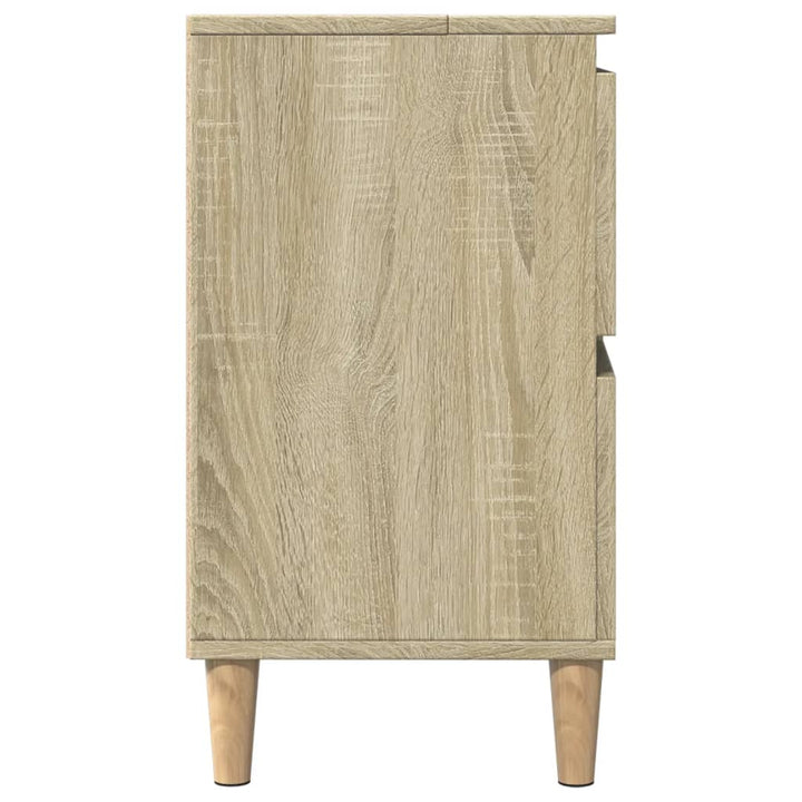 underskab til håndvask 80x33x60 cm konstrueret træ sonoma-eg