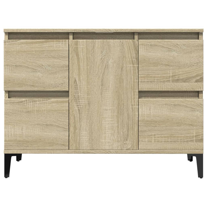 underskab til håndvask 80x33x60 cm konstrueret træ sonoma-eg