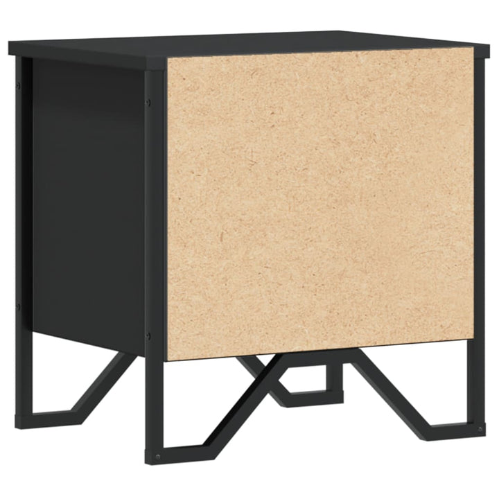 sengebord 40x30x40 cm konstrueret træ sort