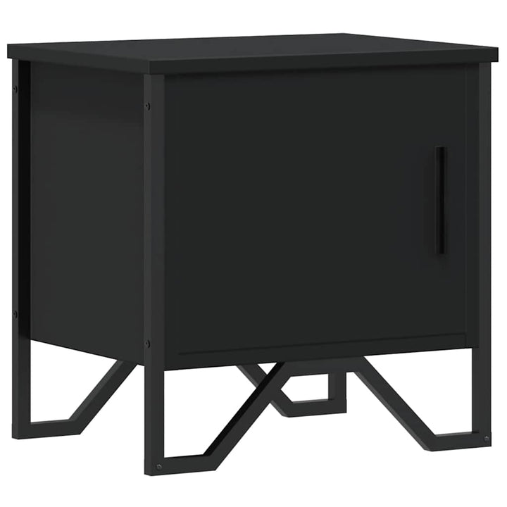 sengebord 40x30x40 cm konstrueret træ sort