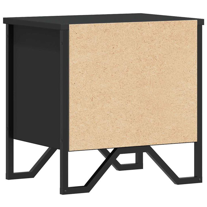 sengebord 40x30x40 cm konstrueret træ sort