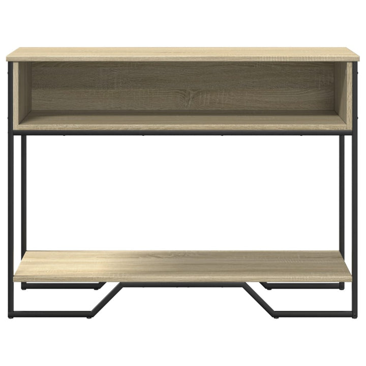 konsolbord 100x35x74,5 cm konstrueret træ sonoma-eg