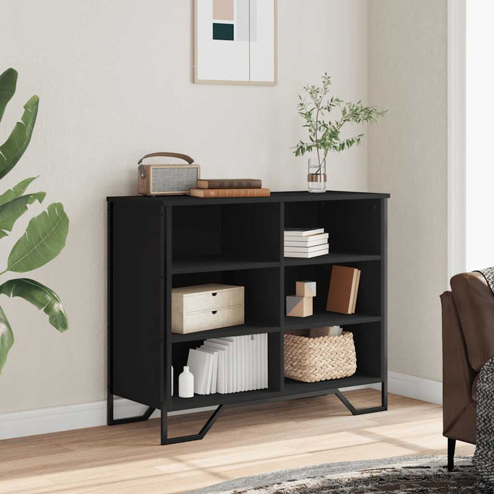 skænk 79,5x35,5x74,5 cm konstrueret træ brun egetræsfarve