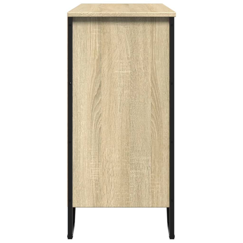 skænk 91x35,5x74,5 cm konstrueret træ sonoma-eg