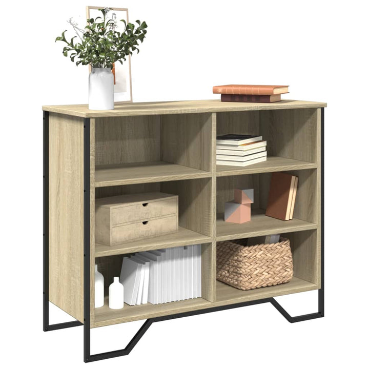skænk 91x35,5x74,5 cm konstrueret træ sonoma-eg
