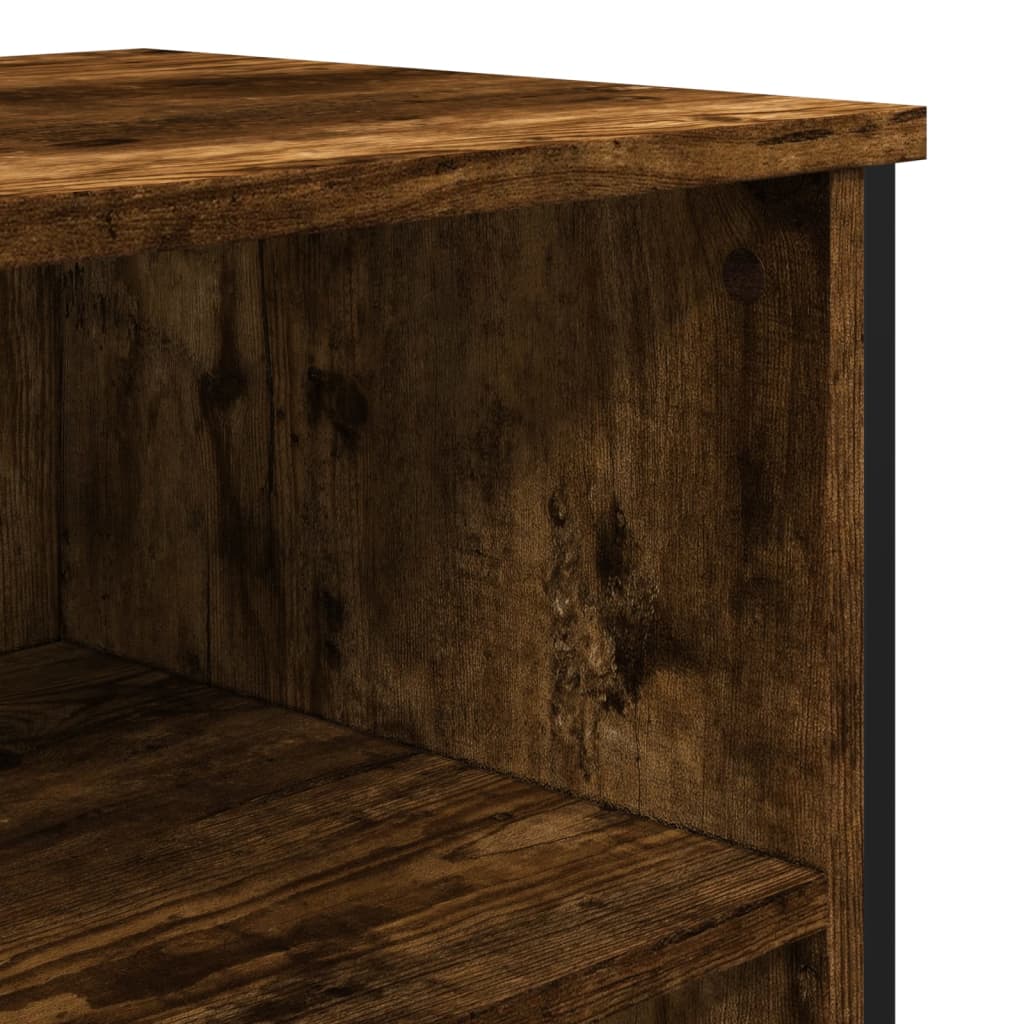 skænk 91x35,5x74,5 cm konstrueret træ røget egetræsfarve