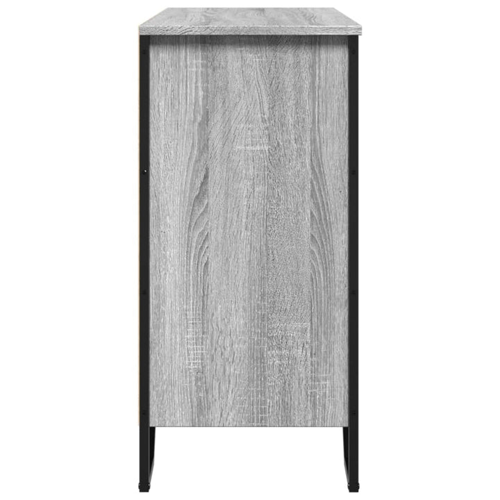 skænk 91x35,5x74,5 cm konstrueret træ grå sonoma-eg