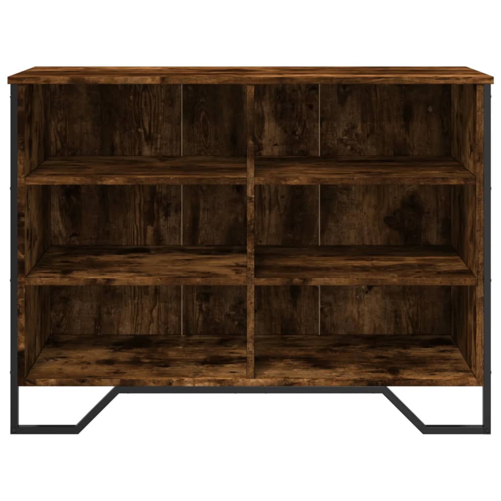 skænk 101x35,5x74,5 cm konstrueret træ røget egetræsfarve