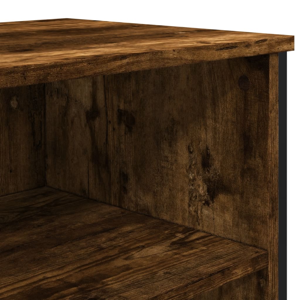 skænk 101x35,5x74,5 cm konstrueret træ røget egetræsfarve
