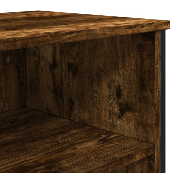 skænk 101x35,5x74,5 cm konstrueret træ røget egetræsfarve