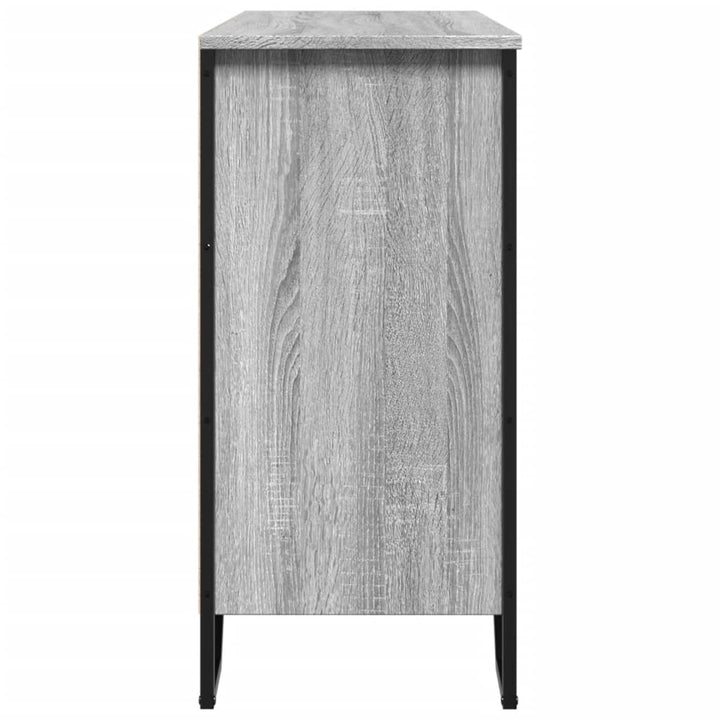 skænk 101x35,5x74,5 cm konstrueret træ grå sonoma-eg