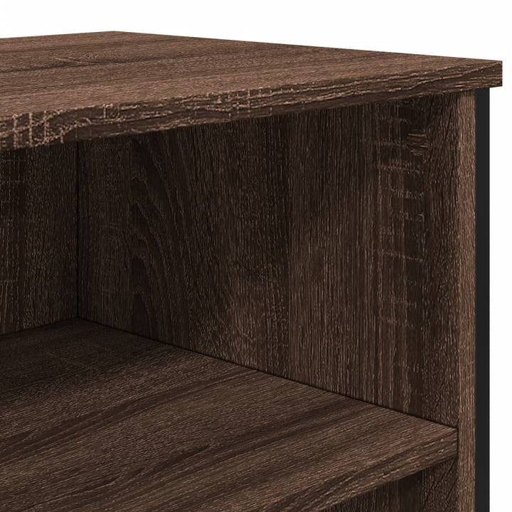 skænk 101x35,5x74,5 cm konstrueret træ brun egetræsfarve