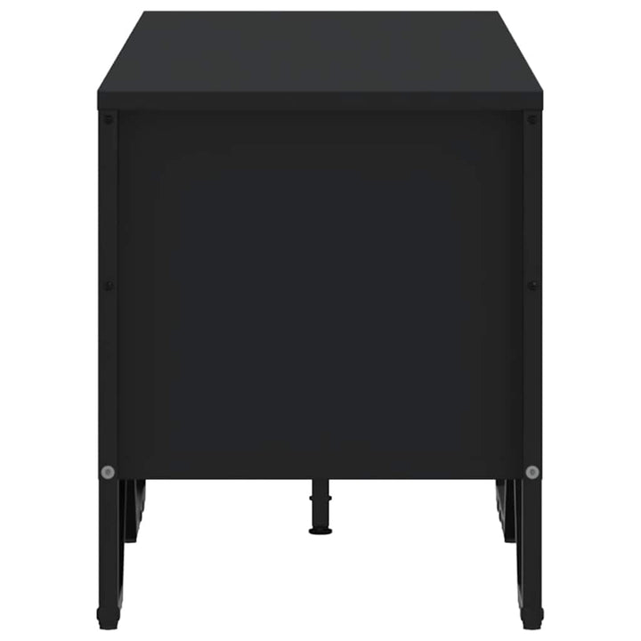 tv-bord 122x34x41 cm konstrueret træ sort