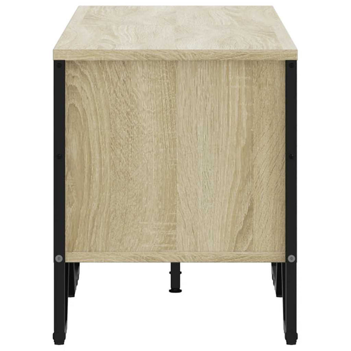 tv-bord 122x34x41 cm konstrueret træ sonoma-eg