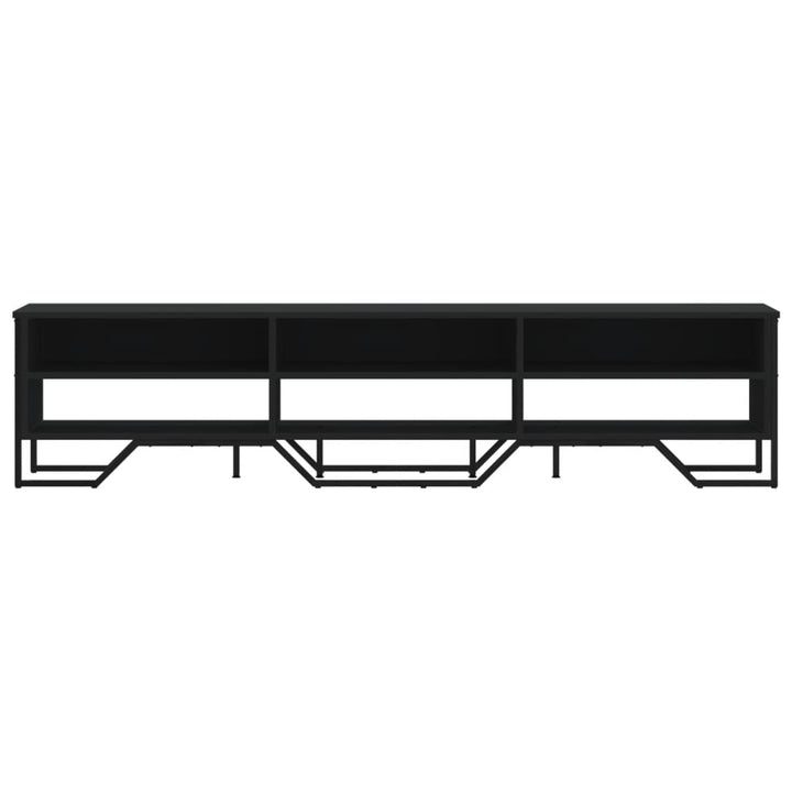 tv-bord 180x34x41 cm konstrueret træ sort