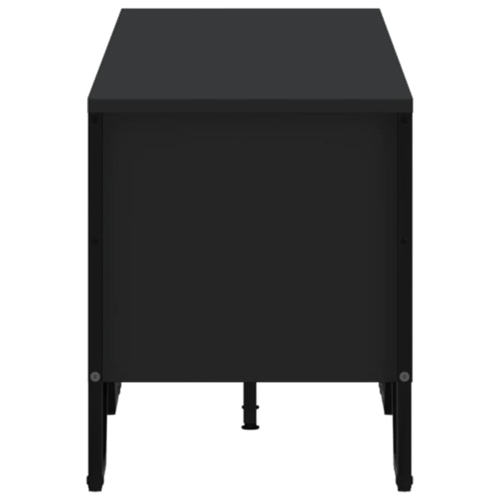 tv-bord 180x34x41 cm konstrueret træ sort