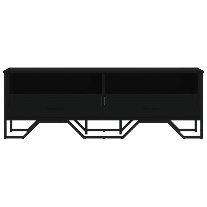 tv-bord 122x34x41 cm konstrueret træ sort