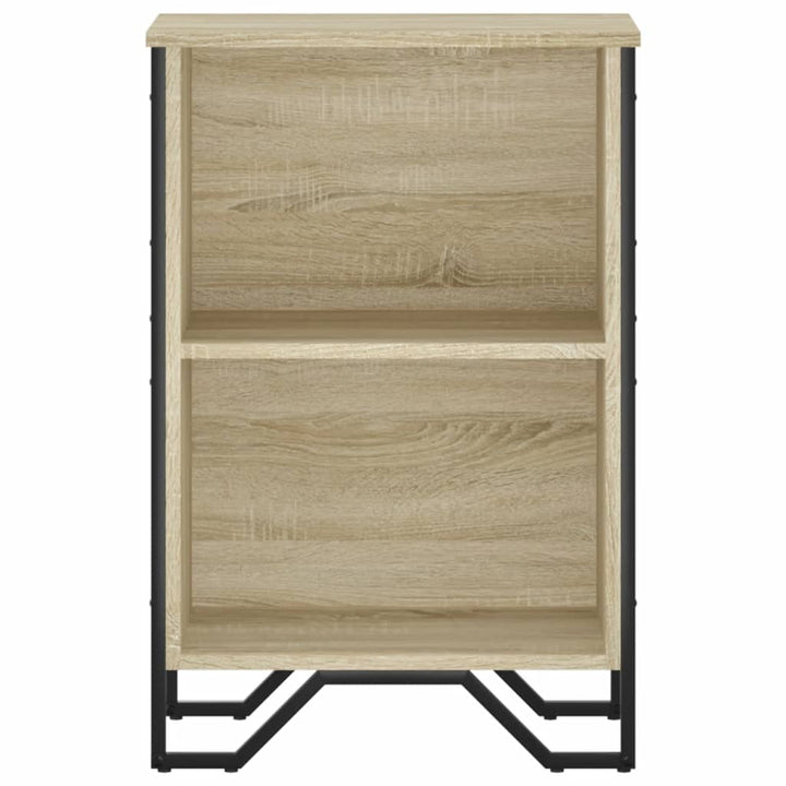 bogreol 50x31x74,5 cm konstrueret træ sonoma-eg